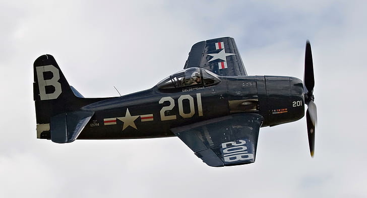 Bearcat Im Flug, Flugzeuge, Flugzeug, Grumman, WWII, Flugzeug, Bearcat, Flugzeuge Flugzeuge, HD-Hintergrundbild