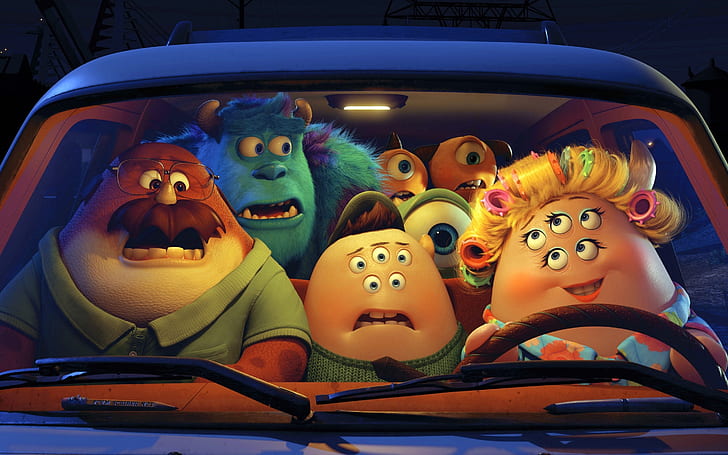 Pixar Monsters University Film, 2013 movies, monsters, HD wallpaper