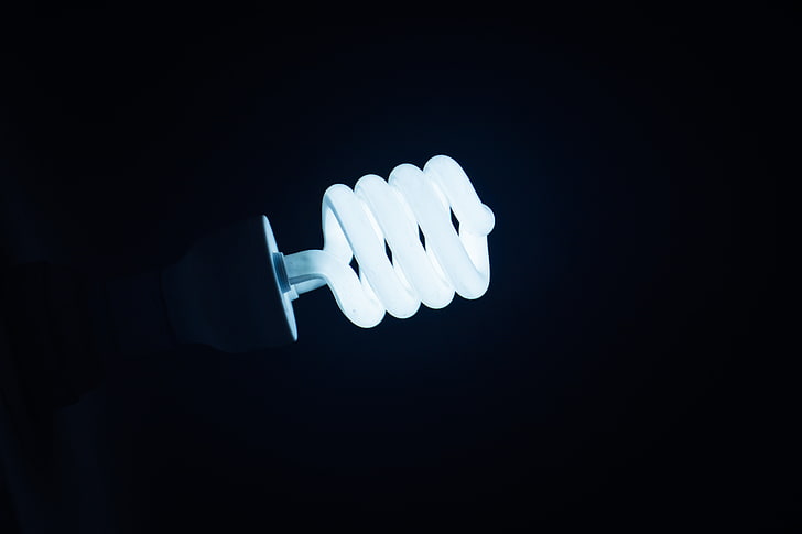light bulb, dark, glowing, HD wallpaper