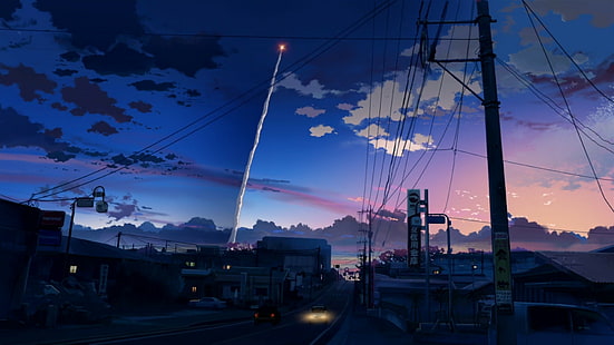 Saniyede 5 Santimetre, anime, Makoto Shinkai, HD masaüstü duvar kağıdı HD wallpaper