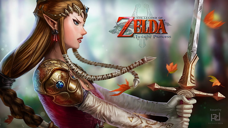 Zelda Efsanesi: Alacakaranlık Prensesi, Zelda Efsanesi, Prenses Zelda, kılıç, video oyunları, HD masaüstü duvar kağıdı