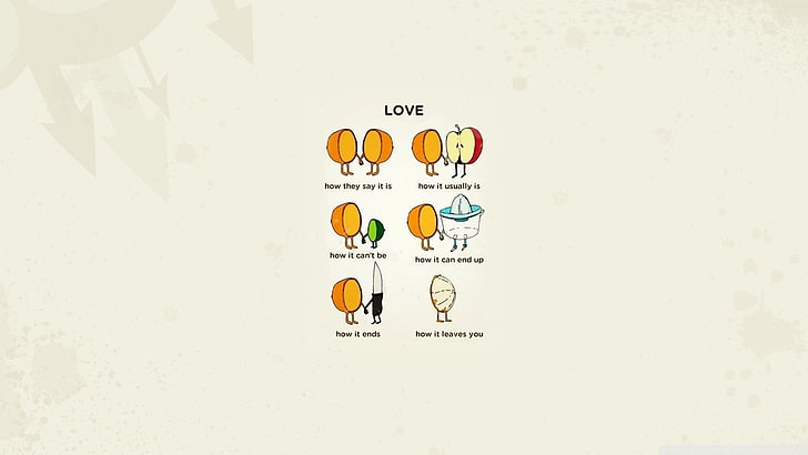 ملصق الحب الهزلي ، اقتباس ، الحب ، منفعل، خلفية HD