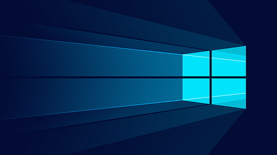 Windows 10、ミニマリズム、ロゴ、ブランド、 HDデスクトップの壁紙 HD wallpaper