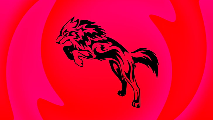 hewan, Lobo, Merah (karakter), Warna Merah, serigala, Wallpaper HD