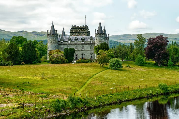 castle, Scotland, Inveraray Castle, HD wallpaper