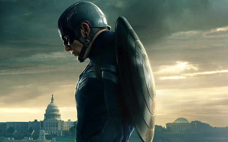 Chris Evans Captain America 2, America, Captain, Chris, Evans, Fond d'écran HD