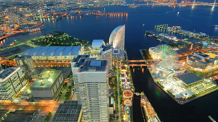 cityscape, Japan, Yokohama, HD wallpaper