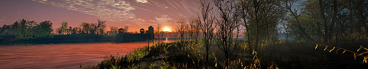 tall green tress, The Witcher, The Witcher 3: Wild Hunt, Nvidia Ansel, panoramas, HD wallpaper