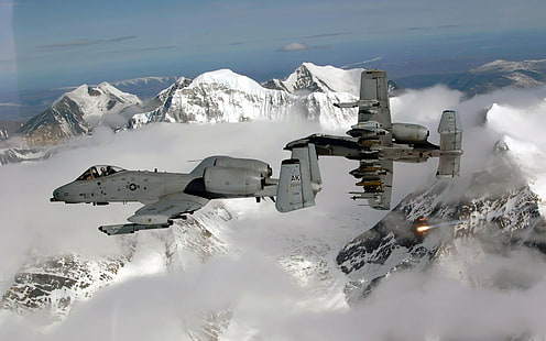 طائرة ، Fairchild Republic A-10 Thunderbolt II ، طائرات حربية، خلفية HD HD wallpaper