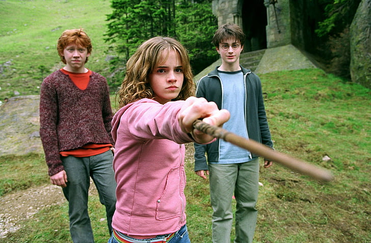 Harry Potter, Harry Potter dan Tahanan Azkaban, Hermione Granger, Ron Weasley, Wallpaper HD
