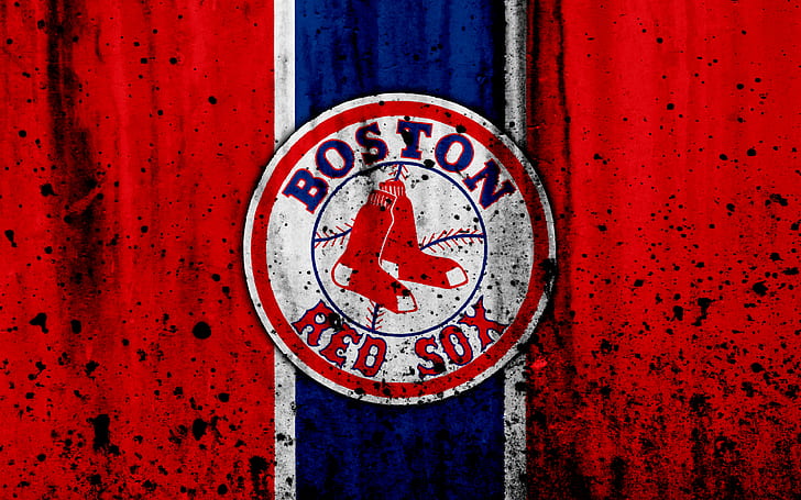 البيسبول ، بوسطن ريد سوكس ، الشعار ، MLB، خلفية HD