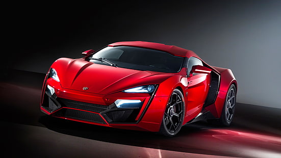 auto, macchina rossa, Lykan hypersport, hypercar, veloce e furioso, Sfondo HD HD wallpaper