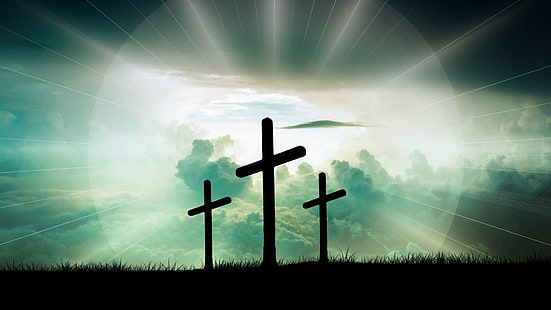 Religiös, Kreuz, Künstlerisch, Christ, Wolke, Licht, HD-Hintergrundbild HD wallpaper