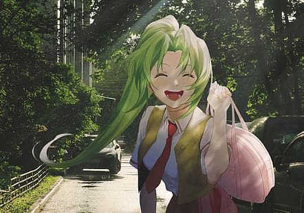 Collage, Anime, Sonozaki Mion, Higurashi No Naku Koro Ni, HD-Hintergrundbild HD wallpaper