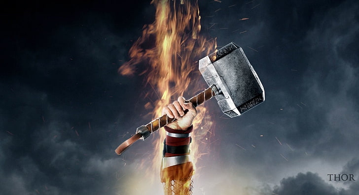 Thor Mjolnir Hintergrund, Thor, HD-Hintergrundbild