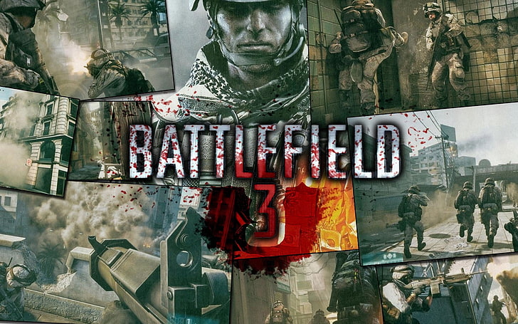 Sfondo digitale di Battlefield 3, campo di battaglia 3, foto, soldati, bazooka, volti, Sfondo HD