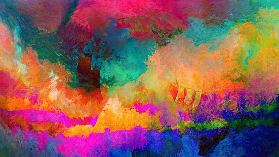 arte de falha, abstrato, LSD, HD papel de parede HD wallpaper