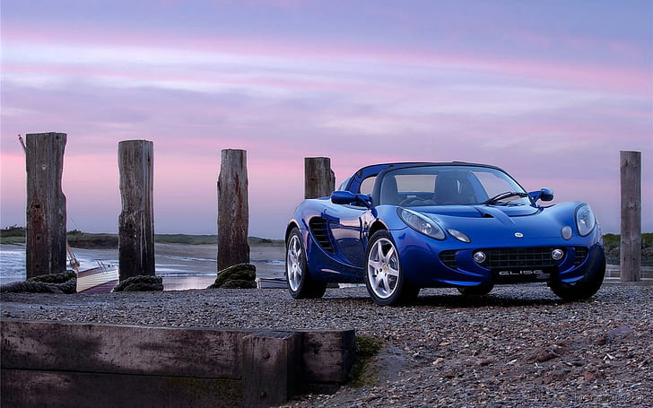 Lotus Elise R 3, blue convertible coupe, lotus, elise, cars, HD wallpaper