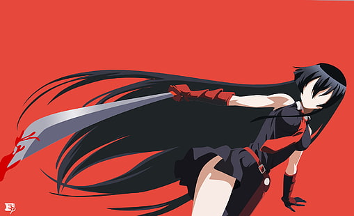 Akame ga Kill !, animeflickor, Akame, HD tapet HD wallpaper