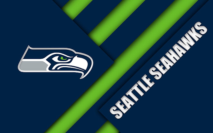 Fußball, Seattle Seahawks, Emblem, Logo, NFL, HD-Hintergrundbild