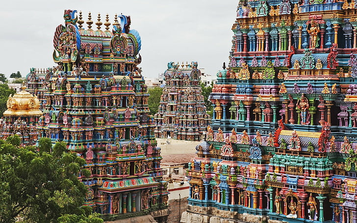 Temples, temple meenakshi amman, Fond d'écran HD