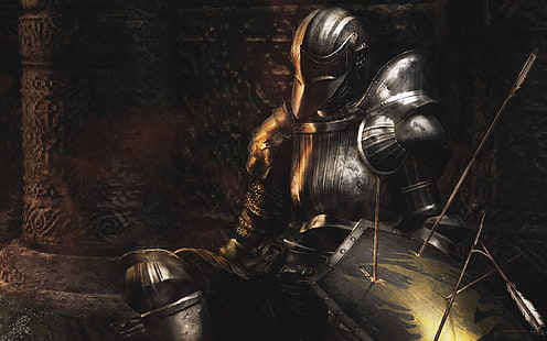 Knight Medieval Armor HD, fantasy, riddare, medeltida, rustning, HD tapet HD wallpaper