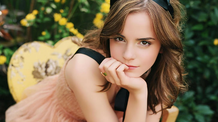 celebrity, celebrities, 2560x1440, Emma Watson, 4K, HD wallpaper