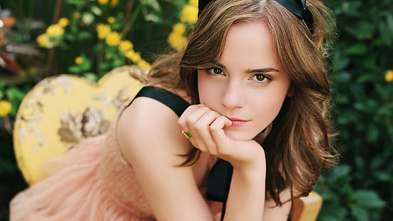 celebrity, celebrities, 2560x1440, Emma Watson, 4K, HD wallpaper HD wallpaper