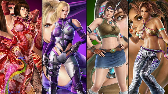 Anna, Nina, Julia Christie, kämpfen, Mädchen, Spiel, Tekken, Spiele, HD-Hintergrundbild HD wallpaper