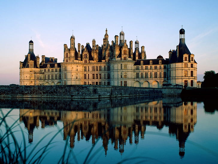 Chateau de Chambord Fransa, Fransa, Şato, Chambord, HD masaüstü duvar kağıdı