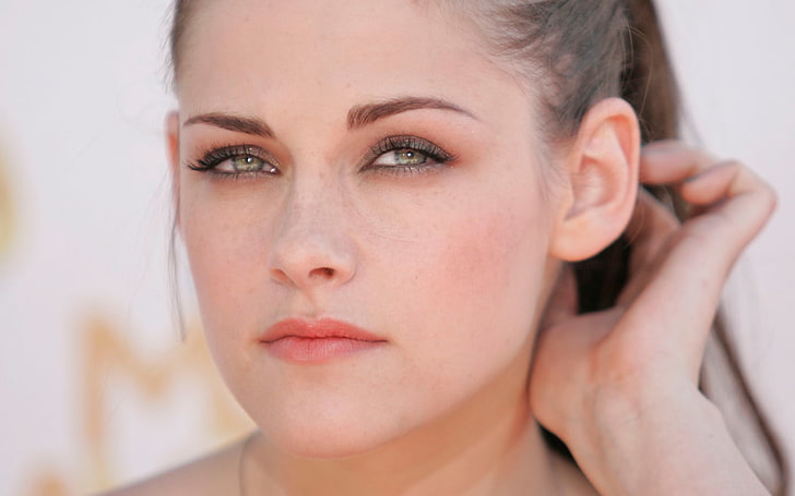 Kristen Stewart ตาสีเขียวผู้หญิงผมสีน้ำตาลนักแสดง, วอลล์เปเปอร์ HD