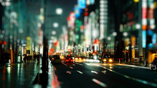 фотография, 1920x1080, град, улица, нощ, светлина, 4K, HD тапет HD wallpaper