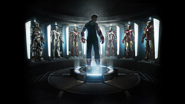 Игровое приложение Iron Man, Железный Человек, Тони Старк, Железный Человек 3, Роберт Дауни-младший, Marvel Cinematic Universe, фильмы, HD обои