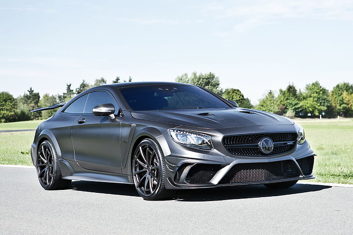 Mercedes-Benz, S-Class, C217, szare coupe, Mercedes, AMG, Mercedes-Benz, 2015, S-Class, Mansory, C217, czarny, Tapety HD