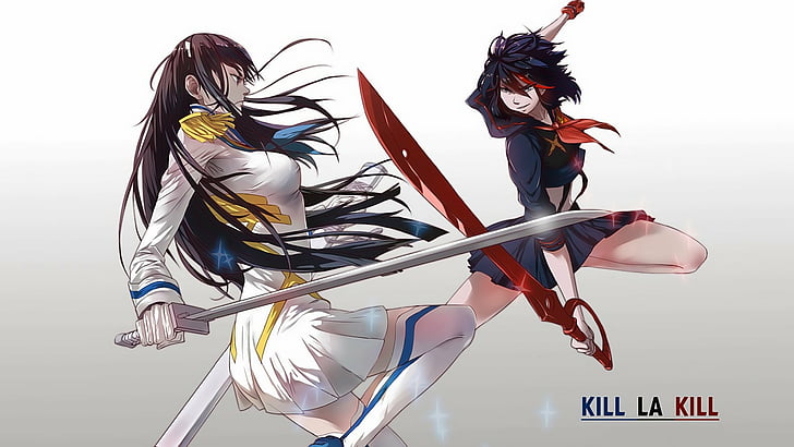 Anime, Kill La Kill, Ryūko Matoi, Satsuki Kiryūin, Tapety HD