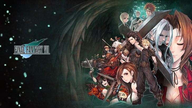 Final Fantasy XII wallpaper, Final Fantasy VII, artwork, video games, HD wallpaper