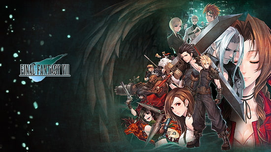 Final Fantasy XII wallpaper, Final Fantasy VII, artwork, video games, HD wallpaper HD wallpaper