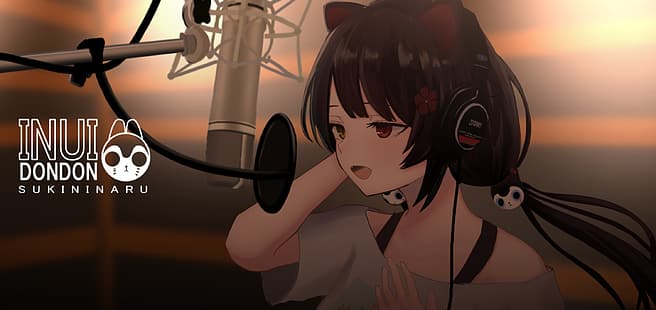  Inui Toko, 2D, anime, cat ears, Virtual Youtuber, HD wallpaper HD wallpaper
