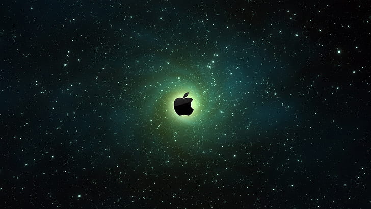 Apple Vortex HD, logo Apple, mela, vortice, Sfondo HD