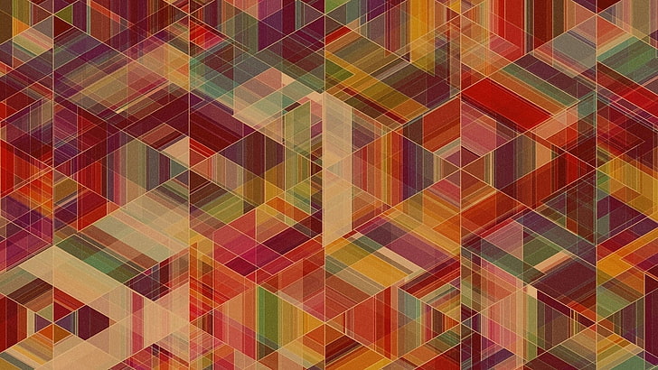 abstract painting, anime, colorful, symmetry, Simon C. Page, pattern, abstract, geometry, HD wallpaper
