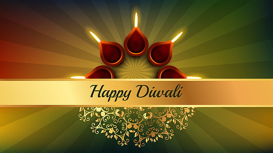 Happy Diwali, Indian Festivals, 4K, HD wallpaper HD wallpaper