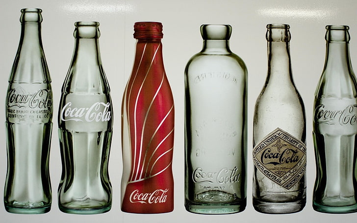 Coca-Cola, şişeler, HD masaüstü duvar kağıdı