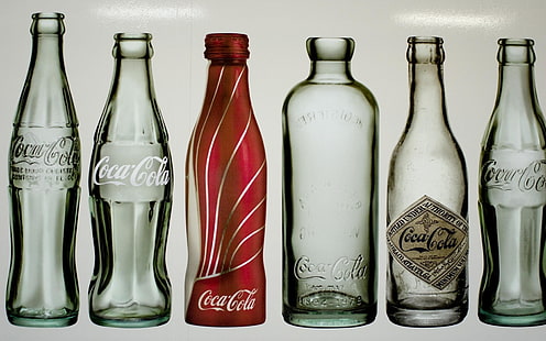Кока-кола, бутылки, HD обои HD wallpaper