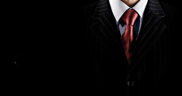 corbata roja, traje, camisa, elegancia, corbata, Fondo de pantalla HD HD wallpaper