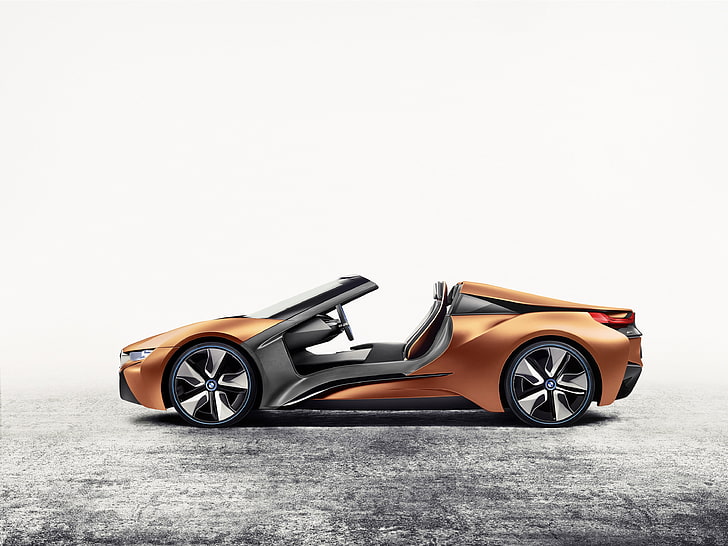 Electric Car, BMW i8 Spyder, CES 2016, HD wallpaper