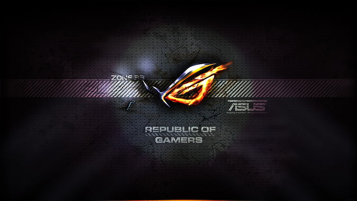 asus rog republic of gamers videospiele asus logo, HD-Hintergrundbild