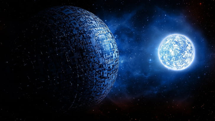Digitale Kunst, Kugel, Ball3D, Weltraum, Universum, Planet, Sterne, Leuchten, Science Fiction, digitale Kunst, Kugel, Ball3D, Weltraum, Universum, Planet, Sterne, Leuchten, Science Fiction, HD-Hintergrundbild