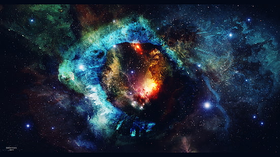بارد الفضاء المجرة، خلفية HD HD wallpaper