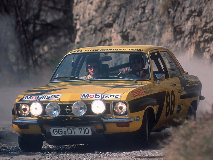 1973 75, ascona, opel, carrera, carreras, rally, s r, versión a, wrc, Fondo de pantalla HD