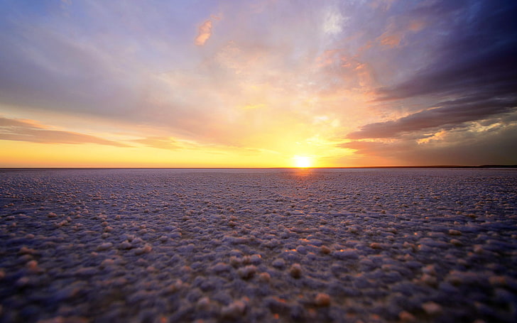 Прекрасни гледки тапети Мъртво море и Соленото езеро 1 .., фотография на залеза, HD тапет